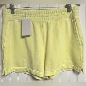 NWT Rails Jane Women's Yellow Limon Terry Sweat Shorts Size Medium MSRP $98.00